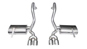 Chevrolet Corvette Performance Exhaust - Rear - CORSA Performance - Xtreme Axle-Back Dual Rear Exit with Twin 3.5in. Polished Pro-Series Tips - Polished - `97-`04